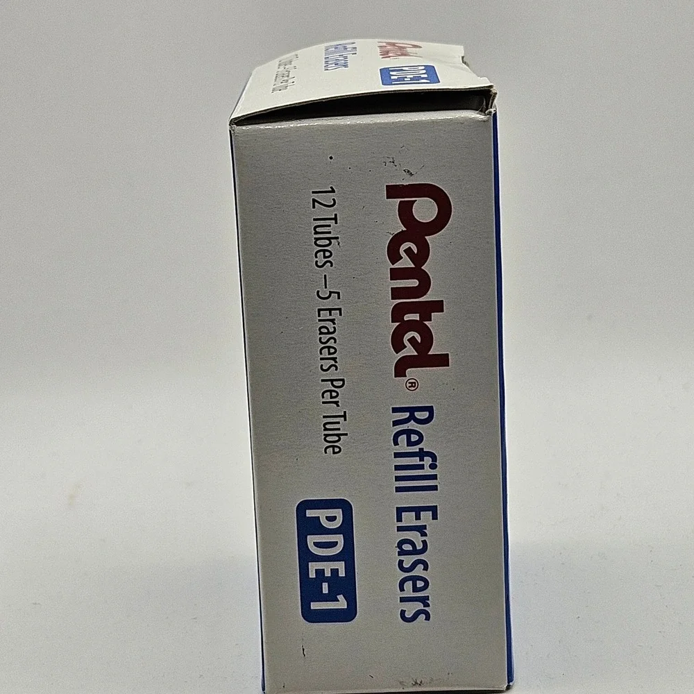 Pentel Refill Eraser PDE-1 White 9 Tubes Large for Automatic Pencils